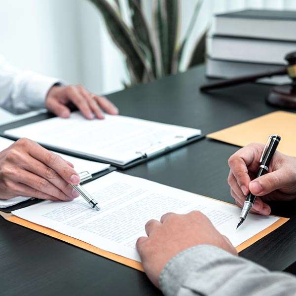 signing paperwork